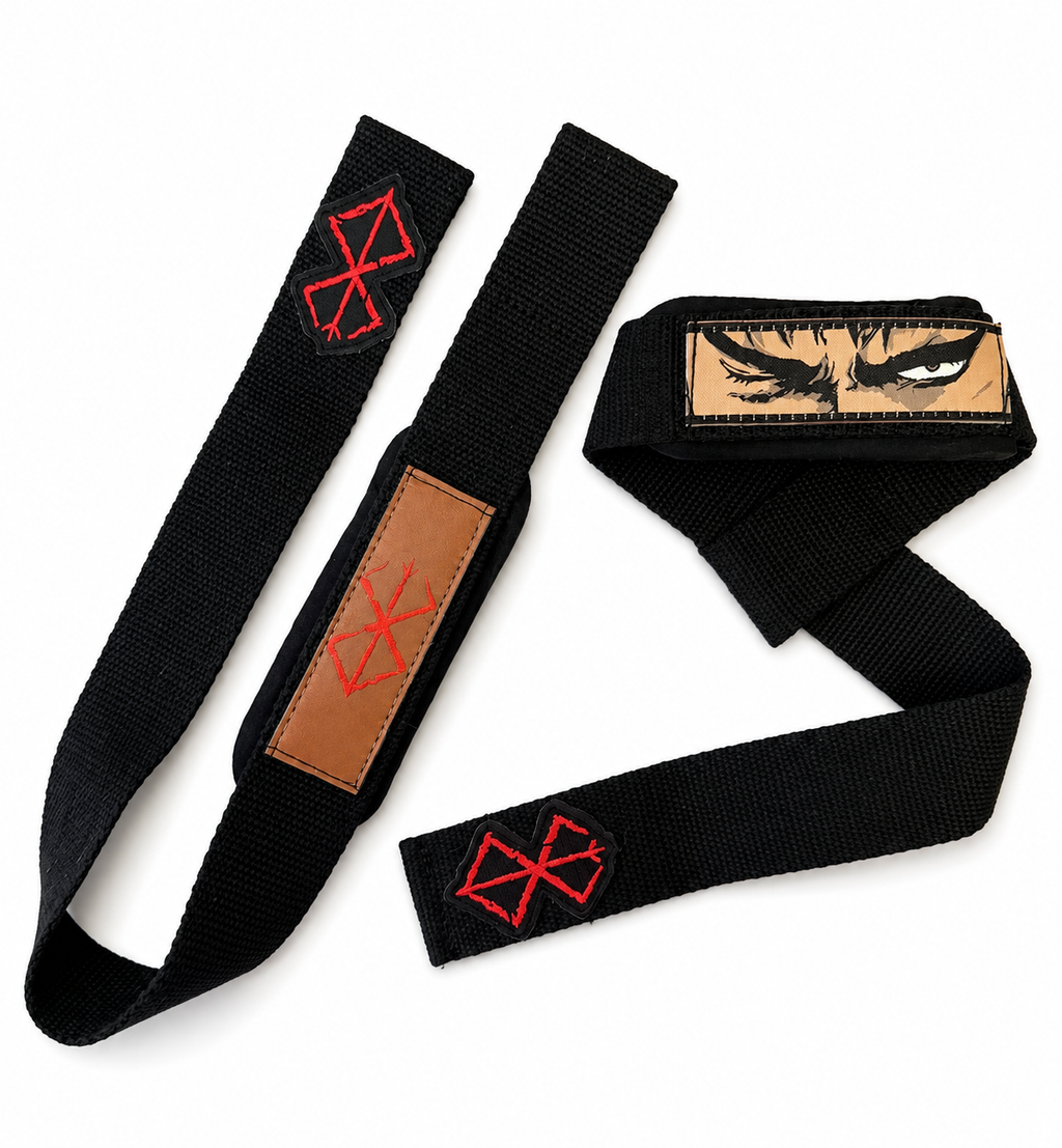 Anime-Inspired Custom Made Lifting Straps