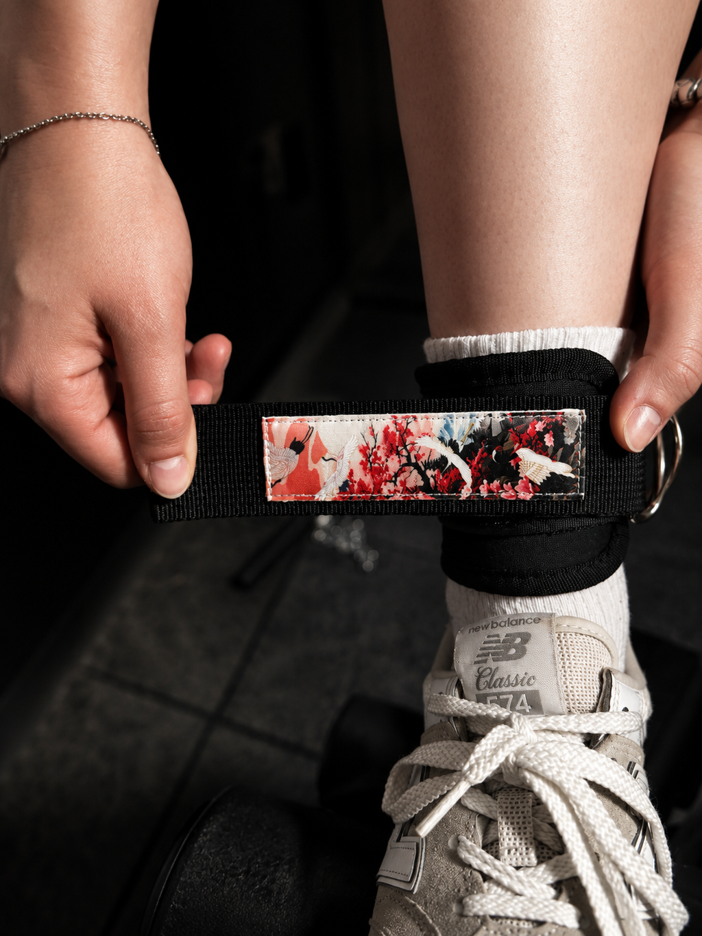 Red Crane Anime-Inspired Women’s Cable Ankle Straps