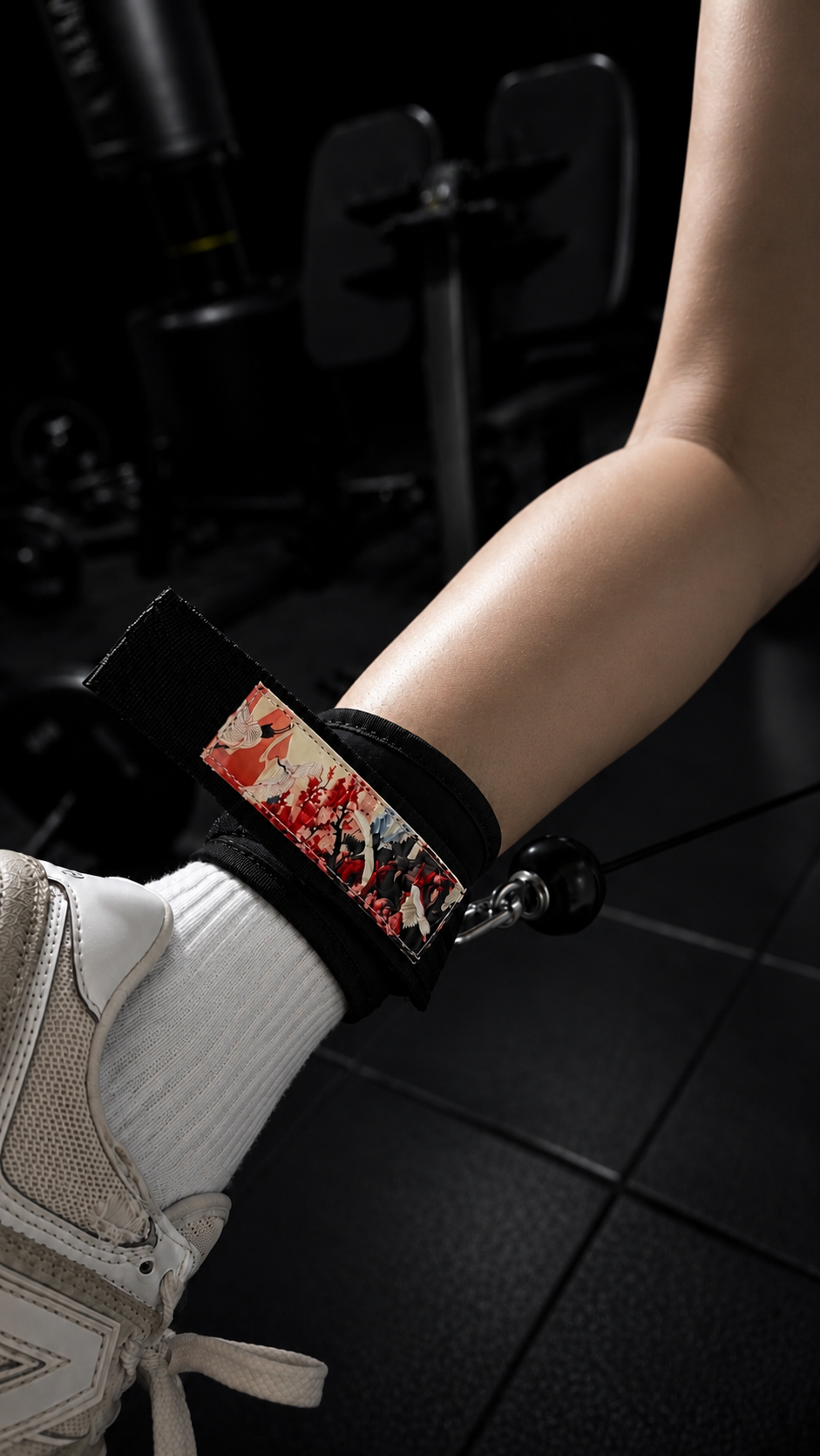 Red Crane Anime-Inspired Women’s Cable Ankle Straps