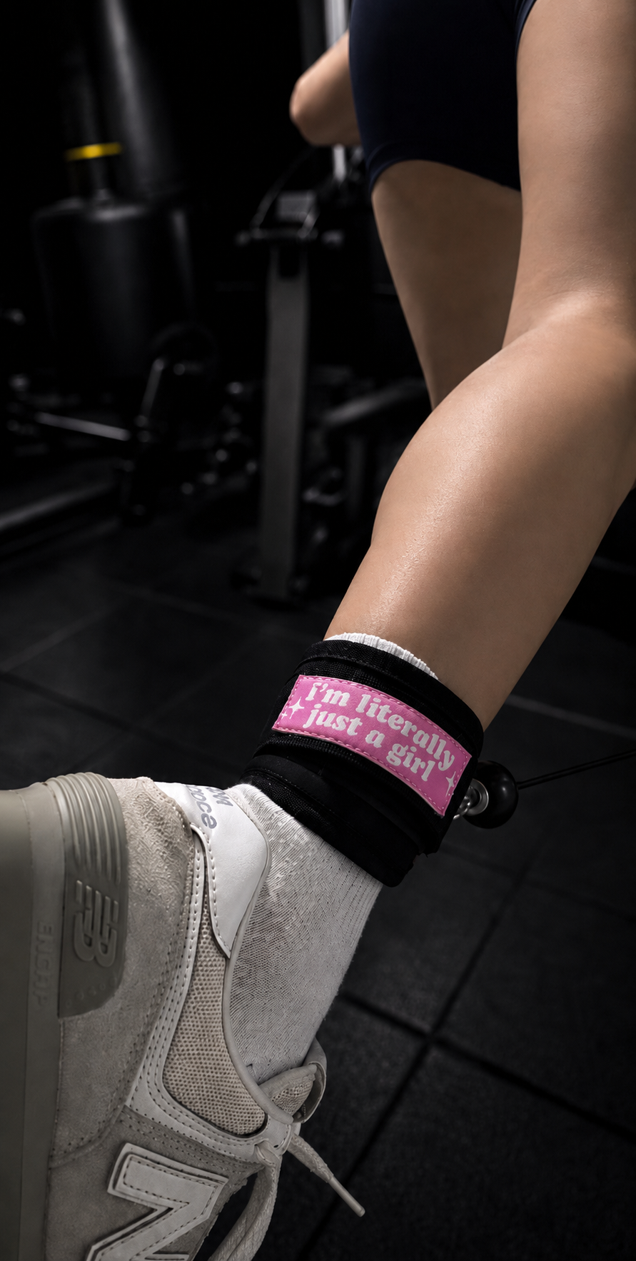 “I’m Literally Just a Girl” Women’s Cable Ankle Straps
